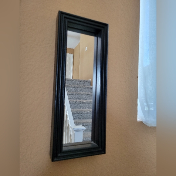 Versatile Black Frame Skinny Mirror - Picture 4 of 6